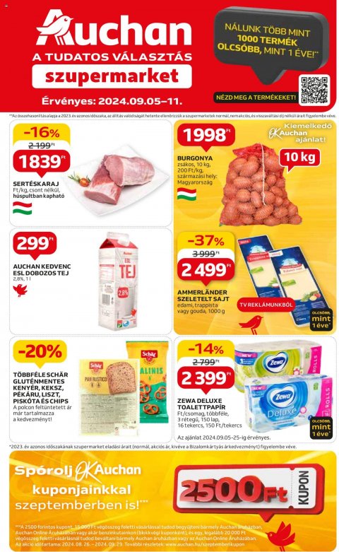 AUCHAN Szupermarket od 5. 9. 2024 do 11. 9. 2024