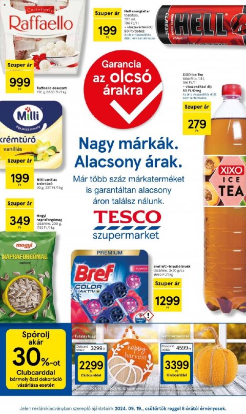 TESCO Szupermarket od 19. 9. 2024 do 25. 9. 2024