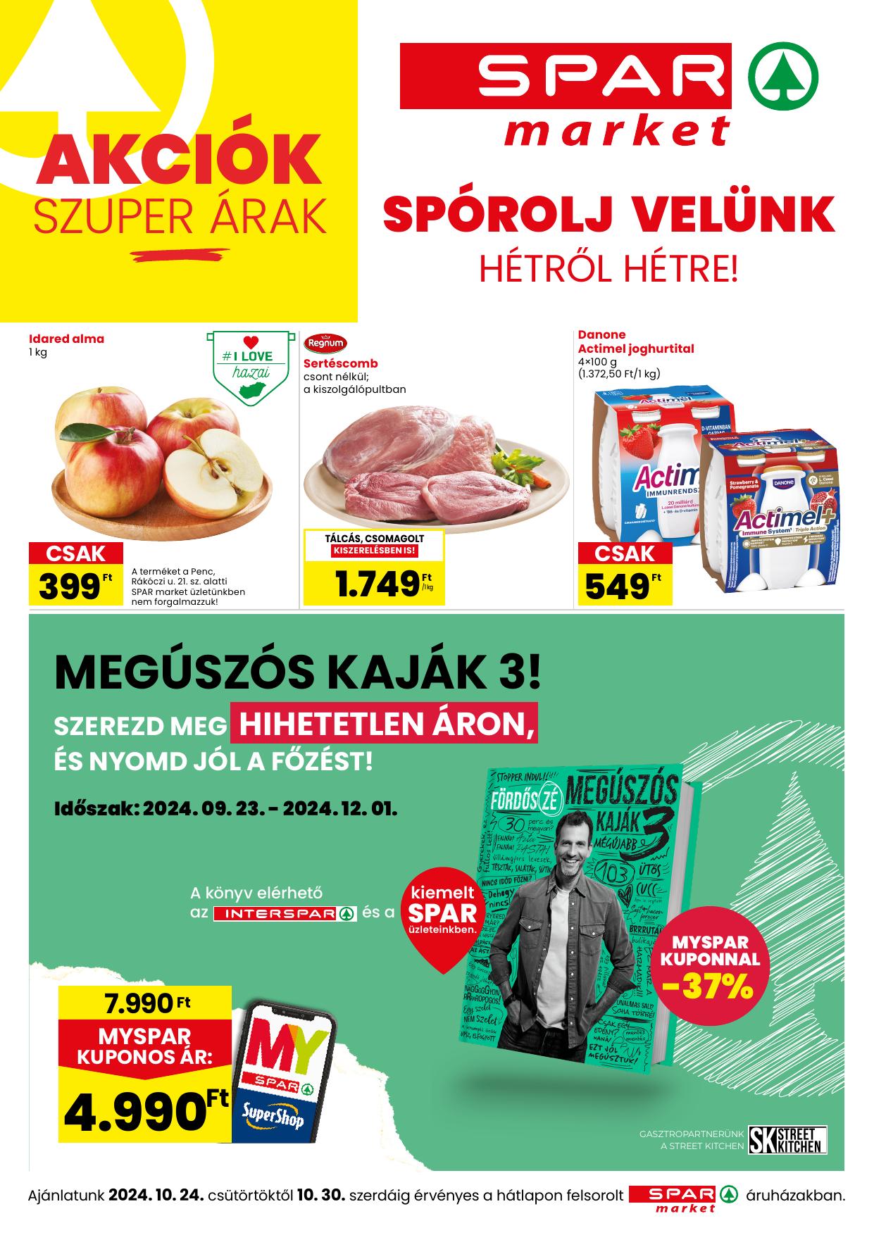 SPAR Market od 24. 10. 2024 do 30. 10. 2024