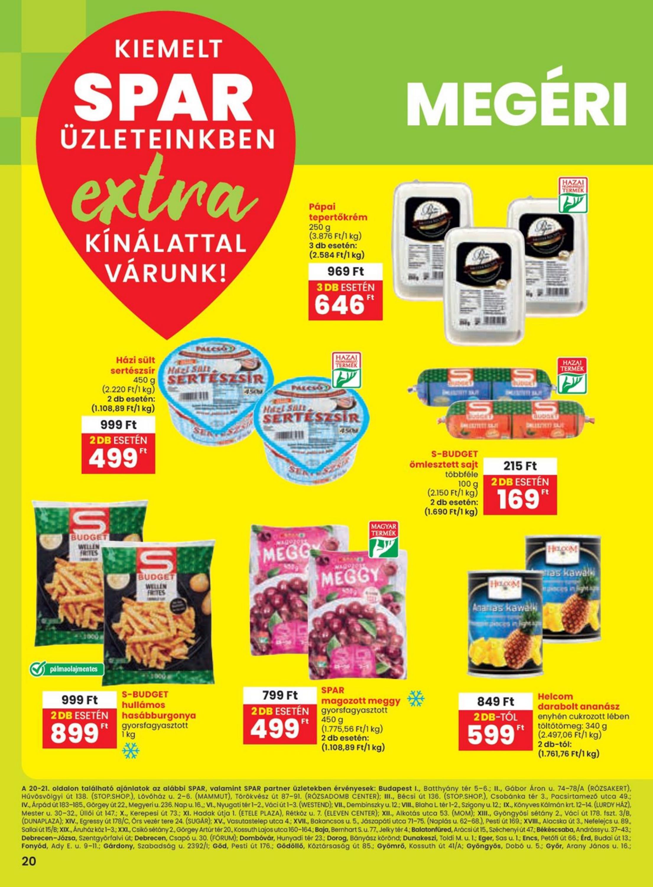 SPAR Extra od 24. 10. 2024 do 30. 10. 2024