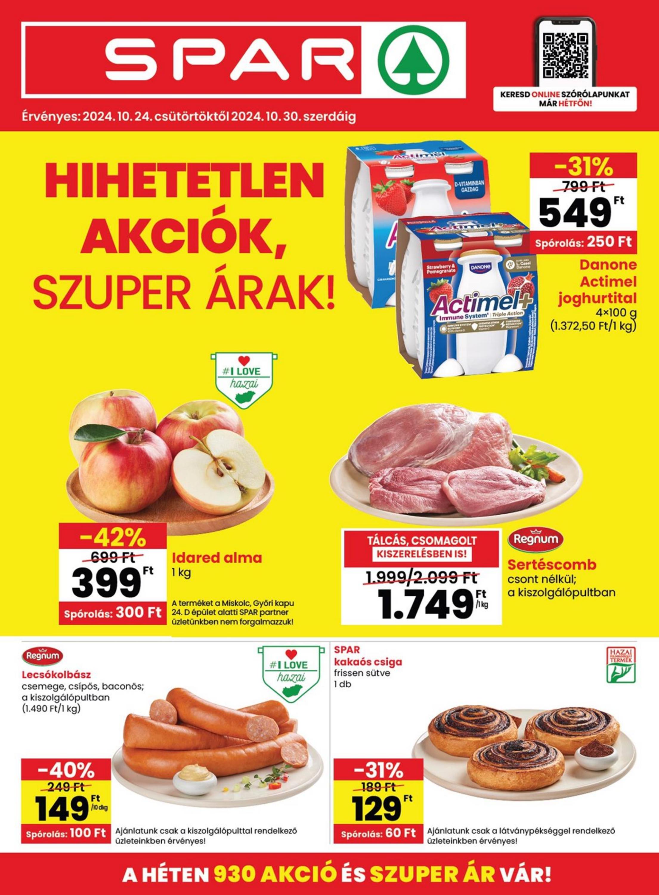 SPAR Akciós újság od 24. 10. 2024 do 30. 10. 2024