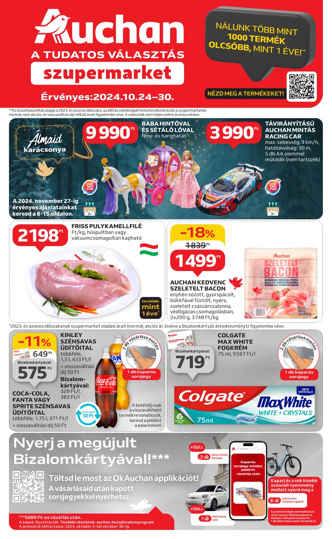 AUCHAN Szupermarket od 24. 10. 2024 do 30. 10. 2024