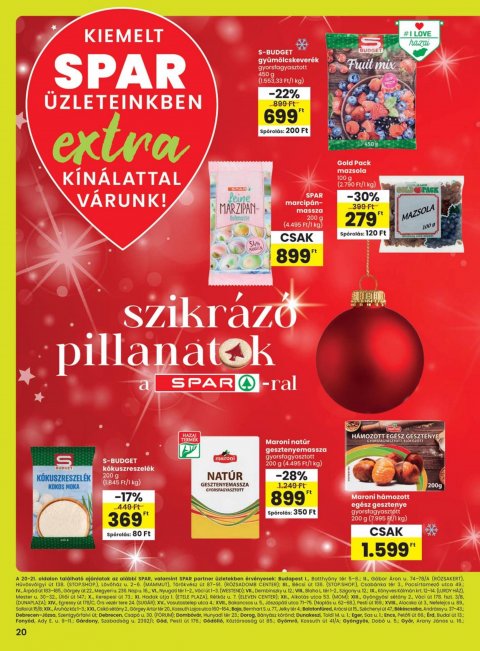 SPAR Extra od 21. 11. 2024 do 27. 11. 2024