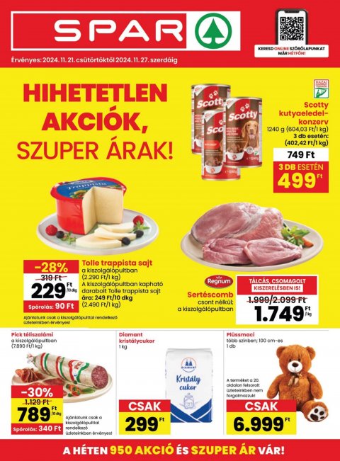 SPAR Akciós újság od 21. 11. 2024 do 27. 11. 2024