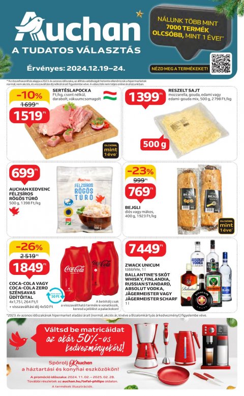 AUCHAN Akciós újság od 19. 12. 2024 do 24. 12. 2024