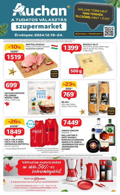 AUCHAN Szupermarket od 19. 12. 2024 do 24. 12. 2024