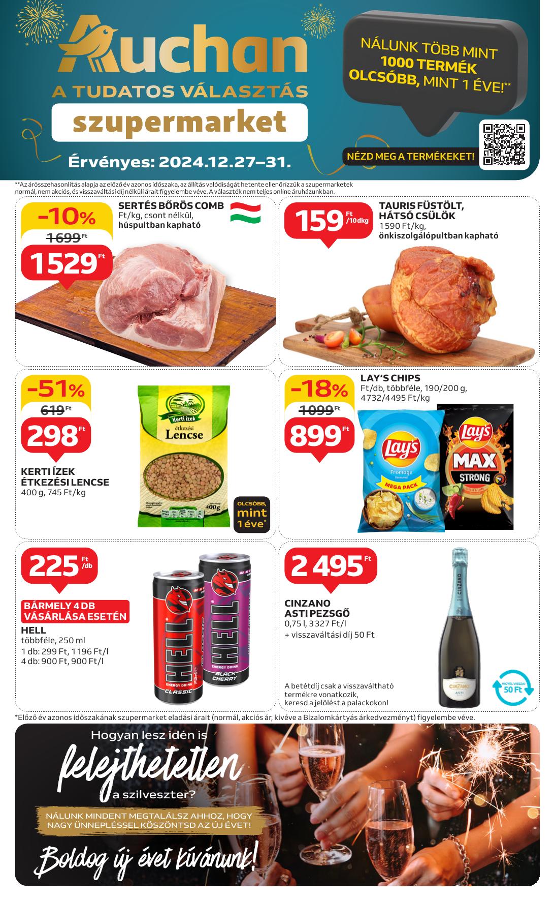 AUCHAN Szupermarket od 27. 12. 2024 do 31. 12. 2024