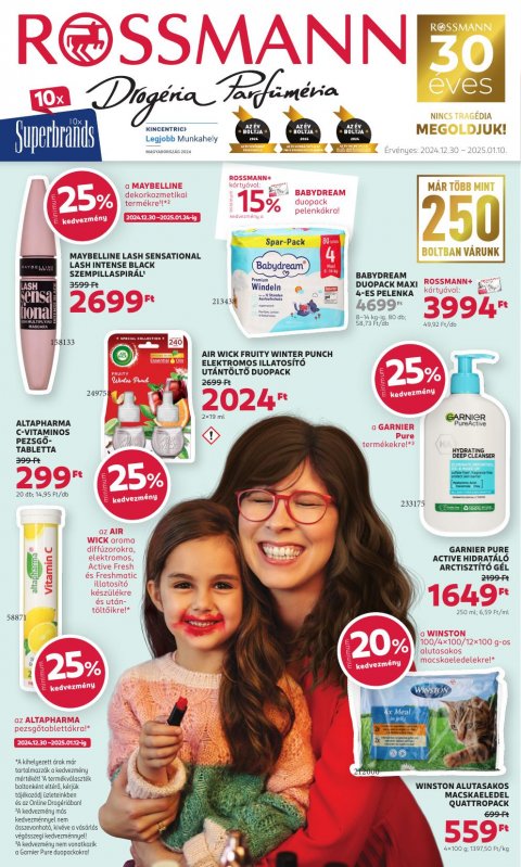 ROSSMANN Akciós újság od 30. 12. 2024 do 10. 1. 2025