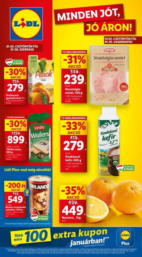 LIDL Akciós újság od 2. 1. 2025 do 8. 1. 2025