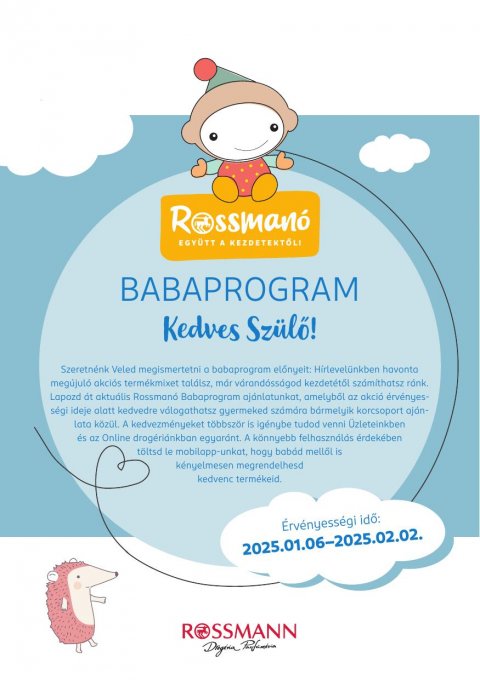 ROSSMANN Babaprogram od 6. 1. 2025 do 2. 2. 2025