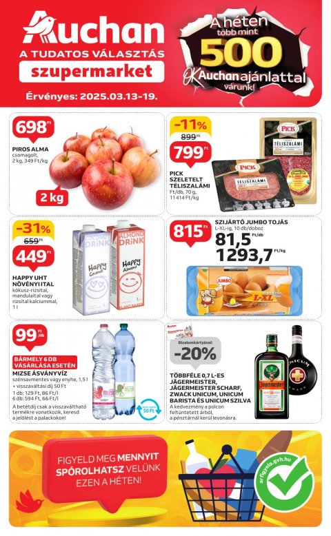 AUCHAN Szupermarket od 13. 3. 2025 do 19. 3. 2025